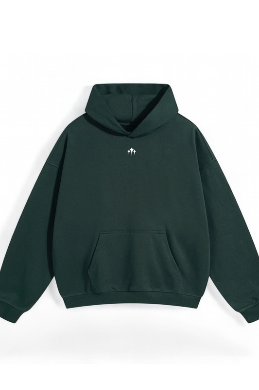 Oversized All Praise Hoodie- Pine Green