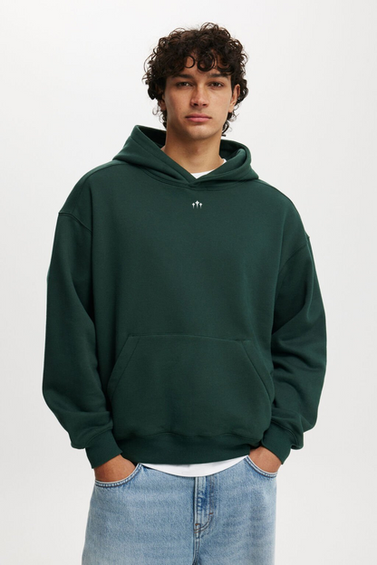 Oversized All Praise Hoodie- Pine Green