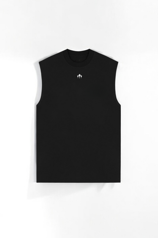 All Praise Black Cut-Off Tee